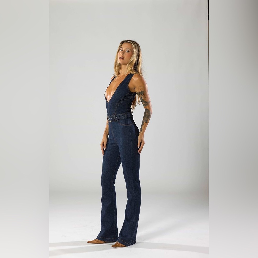 Women's Navy Jumpsuit
